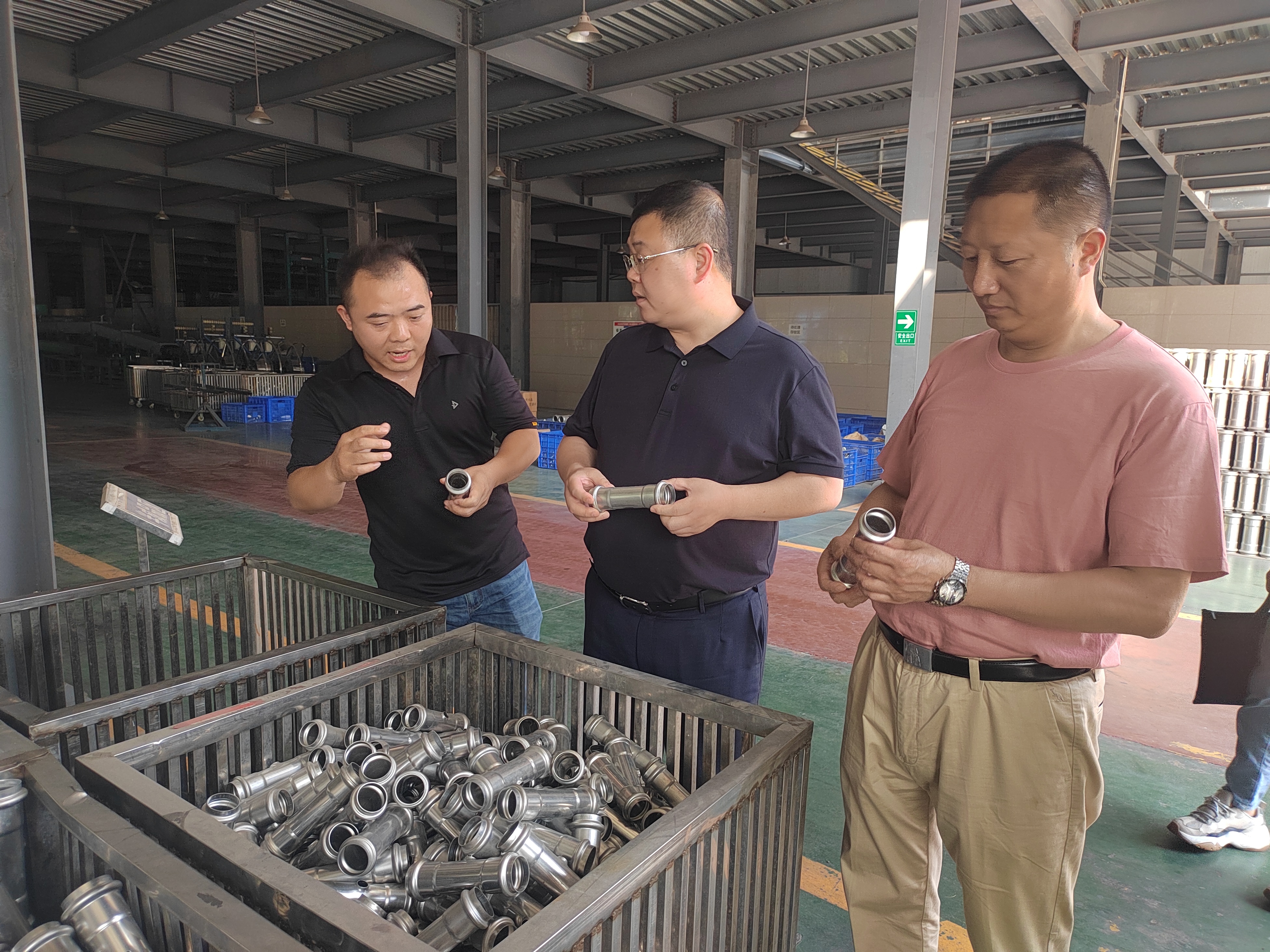 调研沙湾区长鑫管业公司