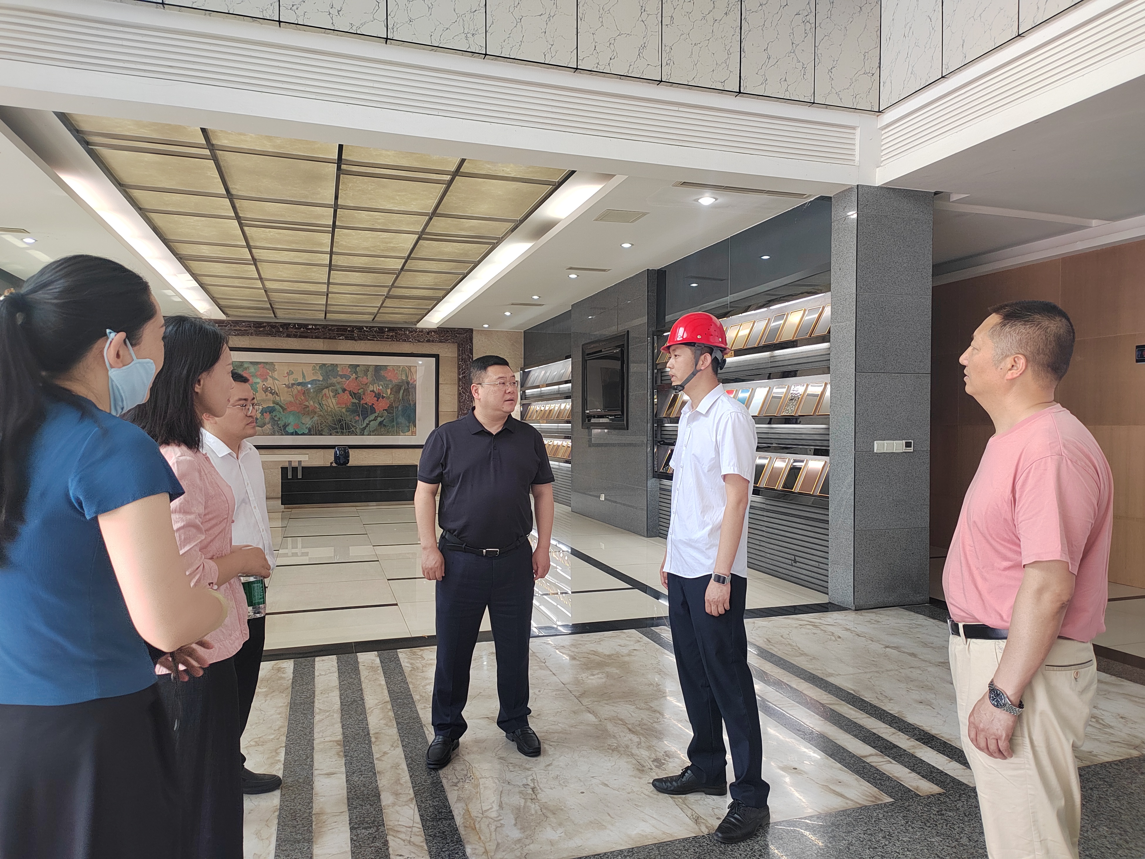 调研沙湾区宏旺不锈钢公司